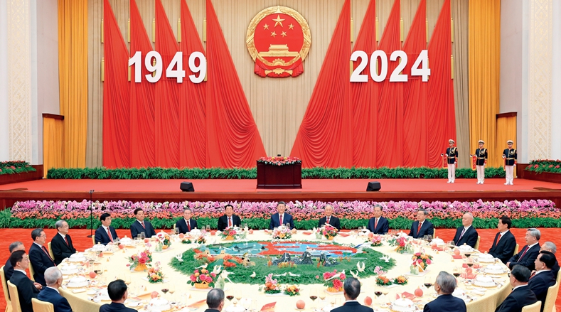 慶祝中華人民共和國成立75周年招待會在京隆重舉行